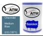 Preview: Chevrolet, Medium Blue, 510 (1971): 500ml Lackdose, von ATW Autoteile West.